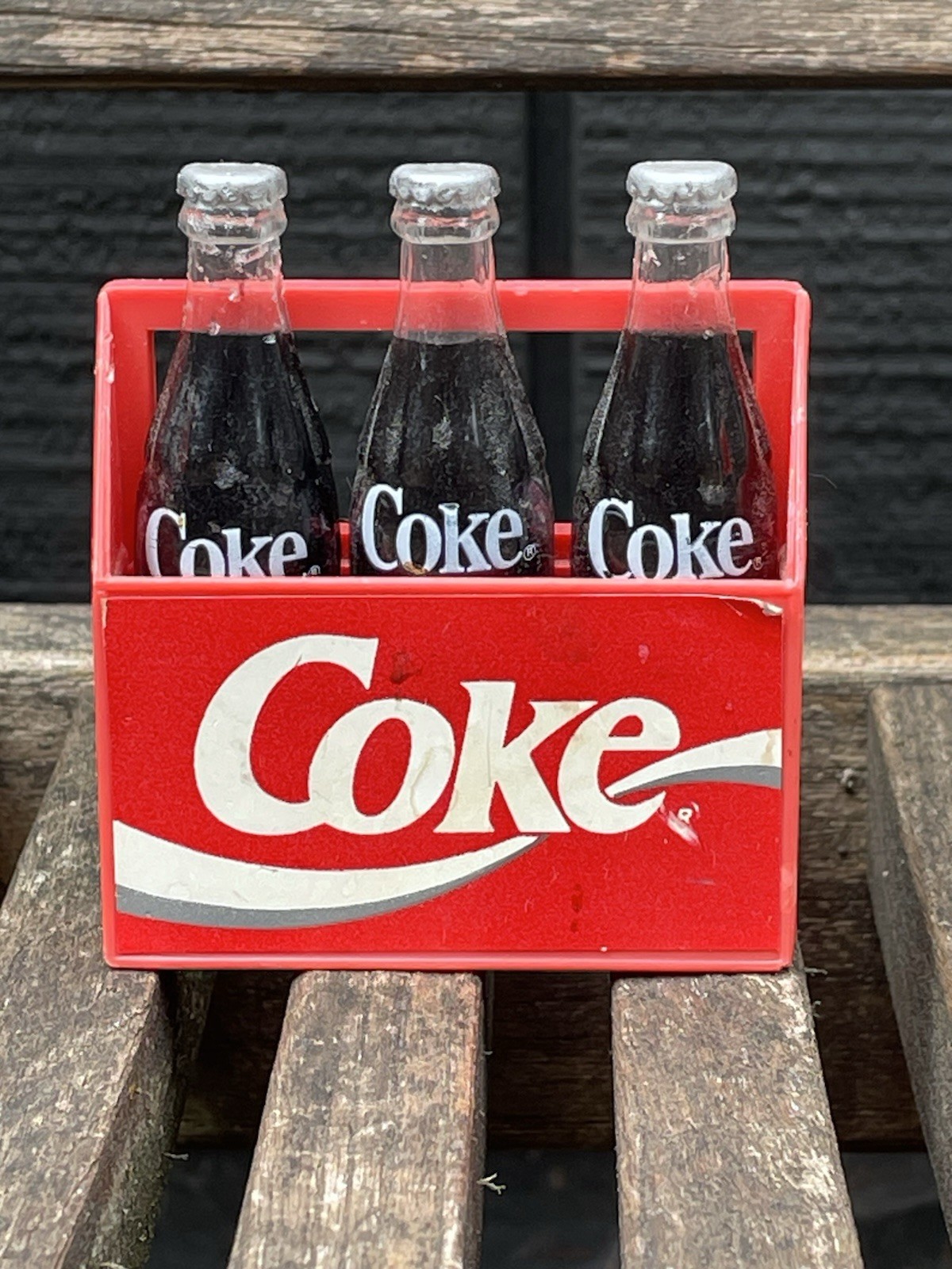 1993 Vintage Coca Cola Magnet Bottles Set Refrigerator Fridge Kitchen Kitsch