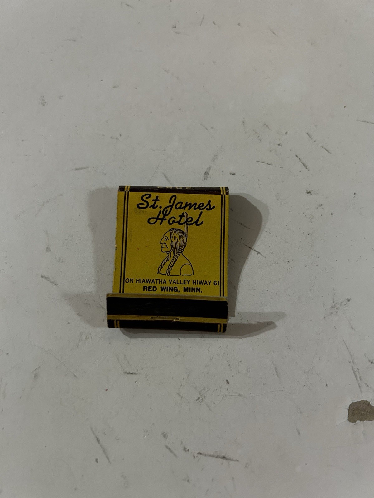 Vintage St James Hotel Red Wing MN Coffee Shop Cocktail Bar Matchbook Cover