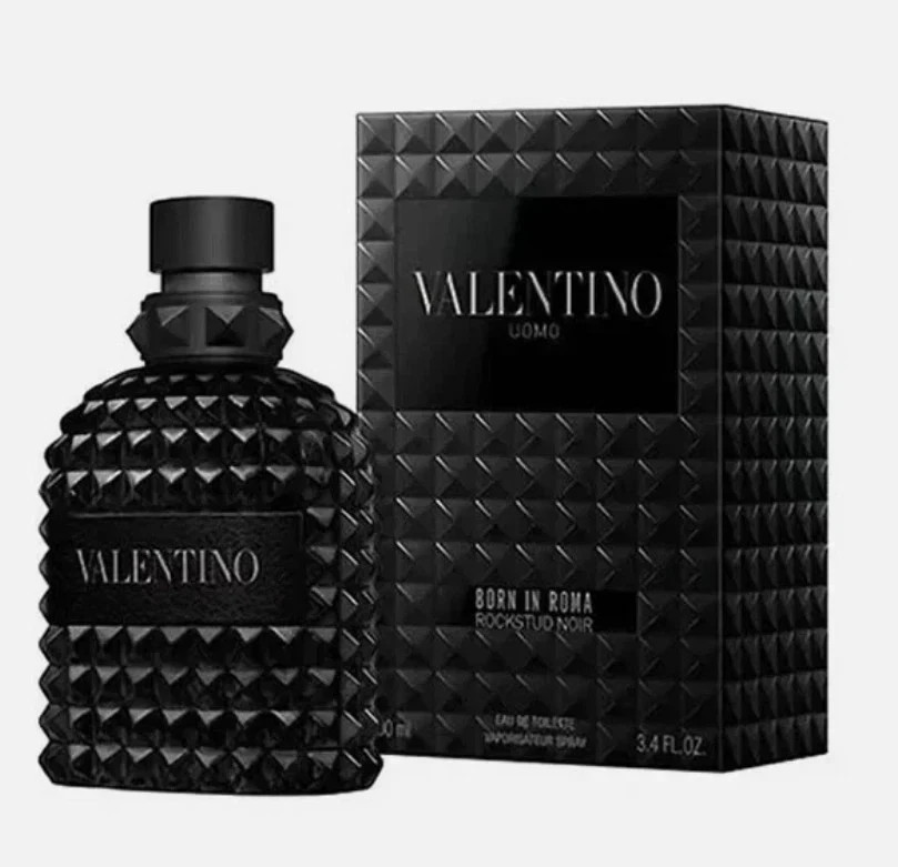 Valentino Uomo Born In Roma Rockstud Noir EDT Spray 100ml 3.4 oz Men