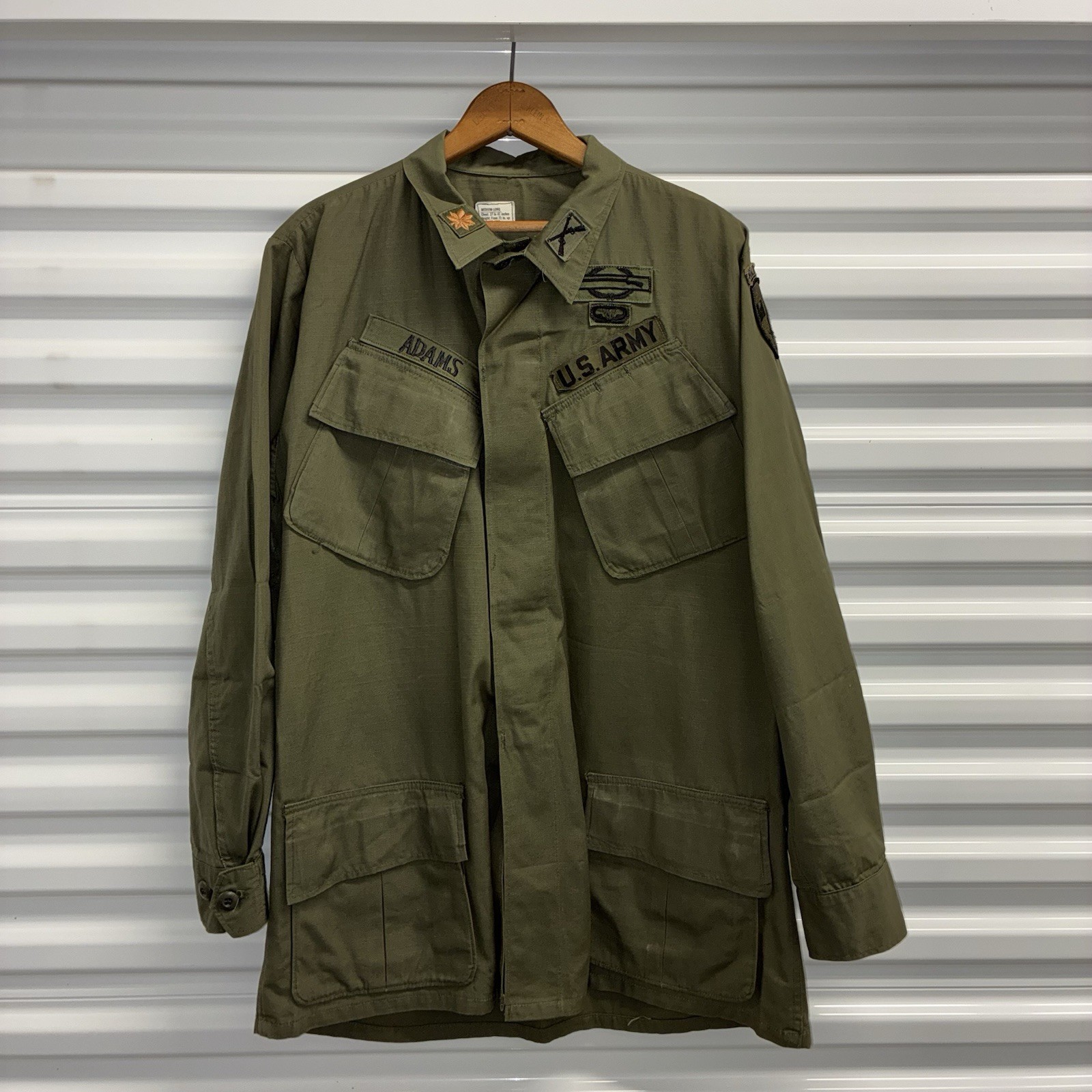1969 Vietnam War Special Forces Jungle Jacket Named Uniform Major Ranger CIB M-L