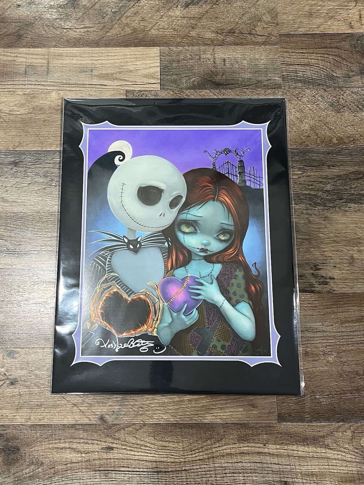 2026 Disney Parks Jasmine Becket-Griffith Jack & Sally 14x18 SIGNED Print