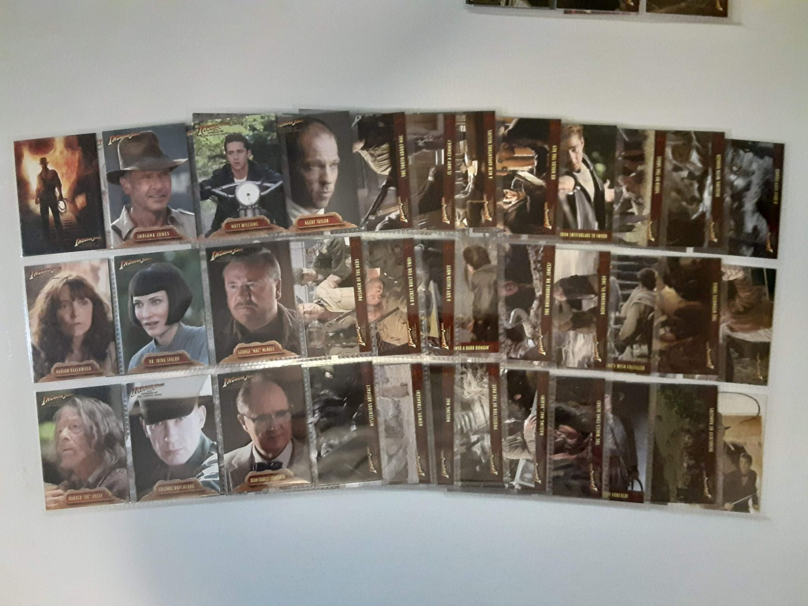 2008 Topps INDIANA JONES CRYSTAL SKULL Card COMPLETE SET of 90 w/Wrapper/Inserts