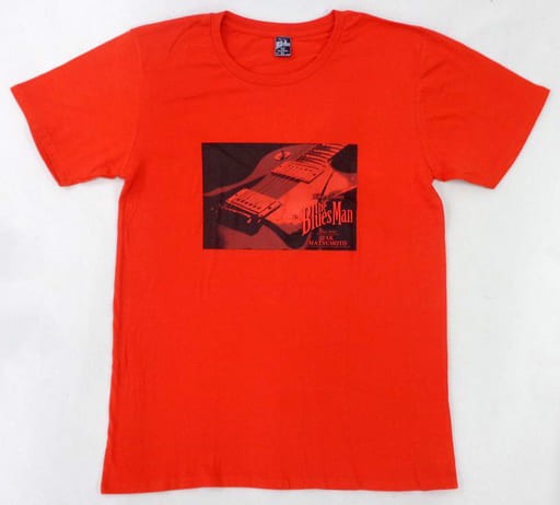 B\'z Tak Matsumoto Tour T-Shirt Red L Size Here Comes the Bluesman Japan