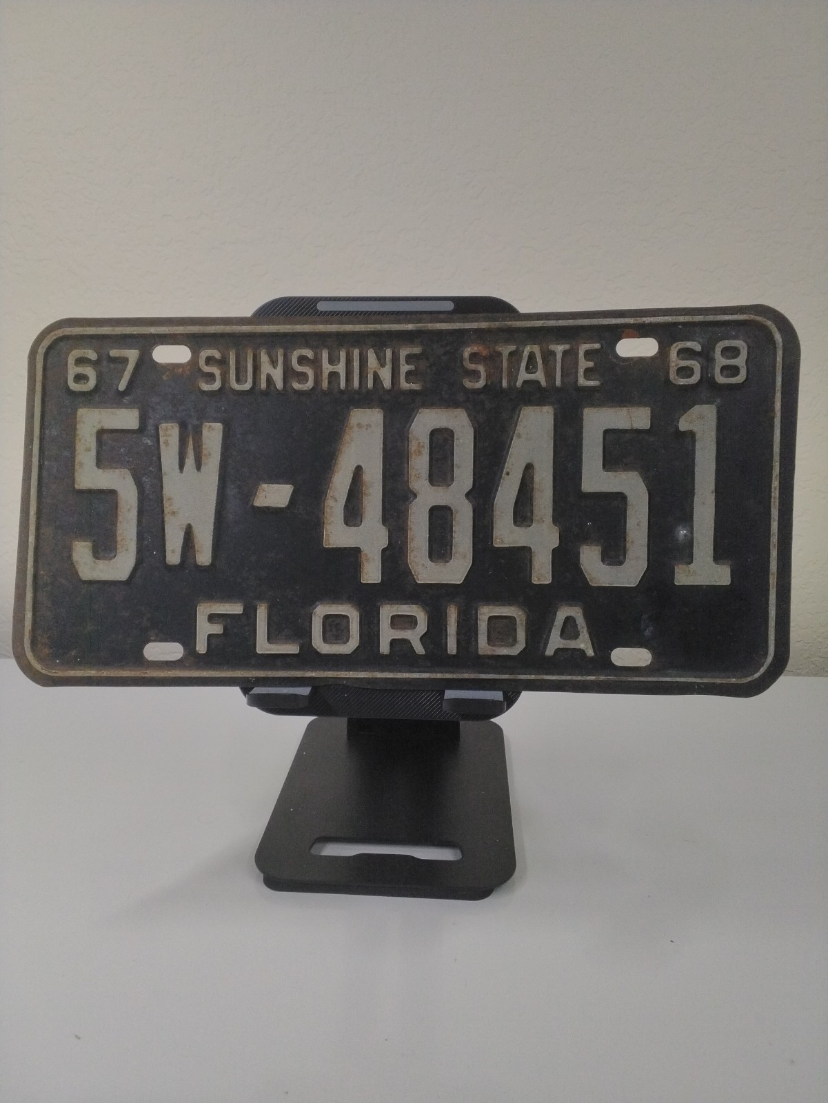 1967-68 Florida license plate, Polk County \