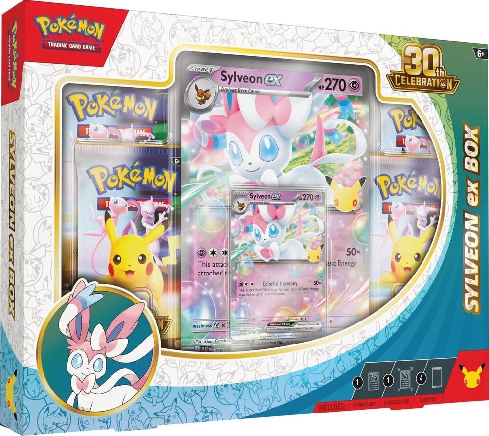 Pokemon TCG: 30th Celebration Sylveon ex Box NEW PERFECT