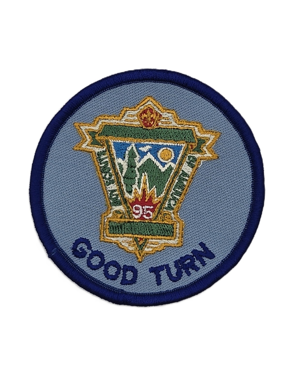 Vintage 1995 BSA Good Turn Scout Service Conservation Embroidered Patch NOS