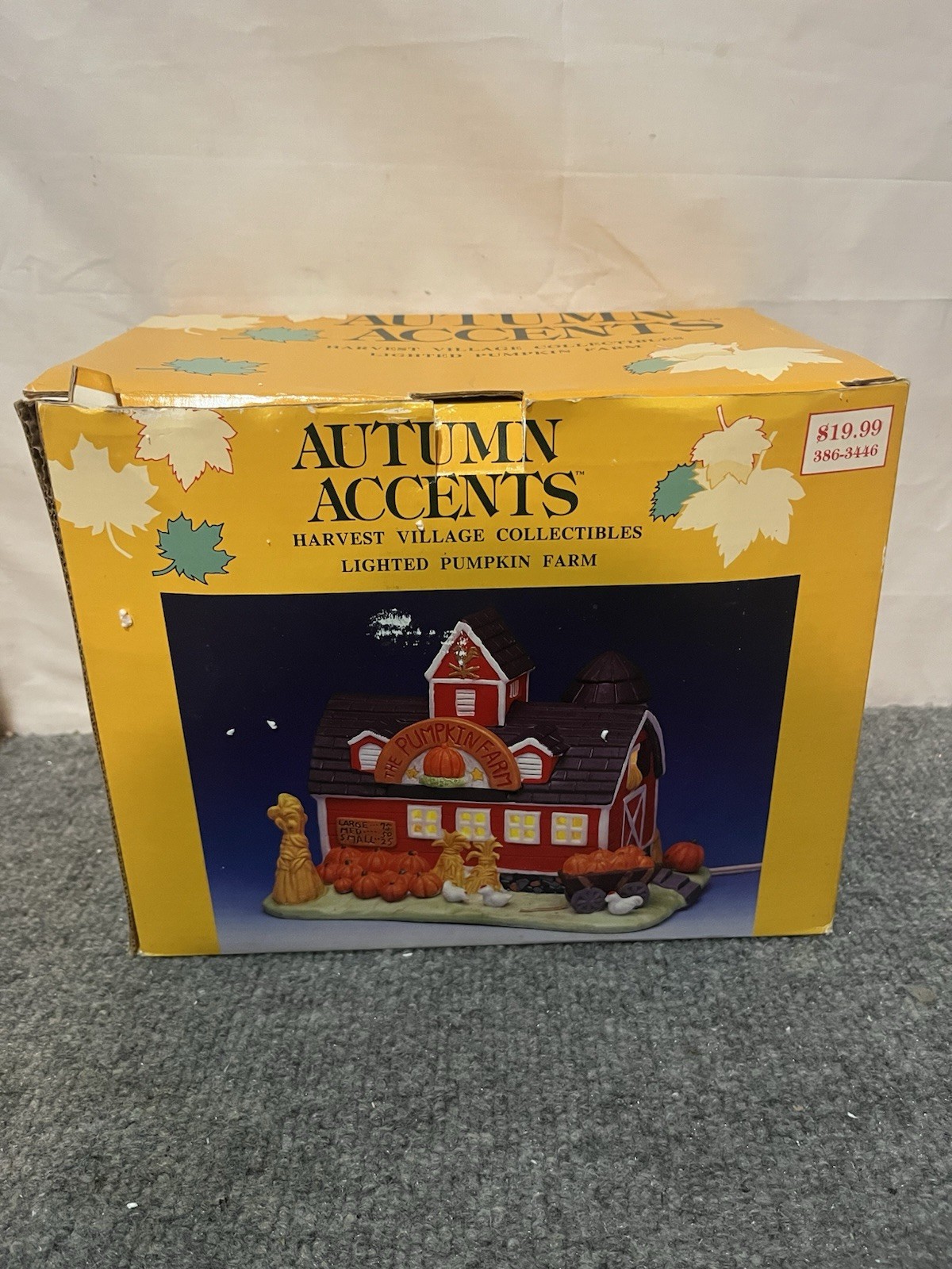 Autumn Accents Harvest Village Lighted Pumpkin Farm 