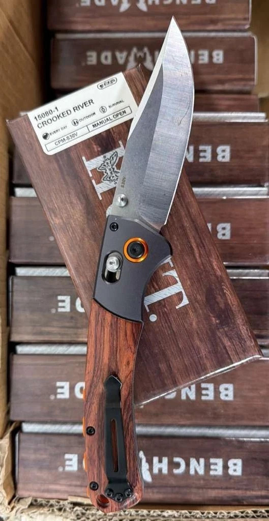 Benchmade CROOKED RIVER 15080-1 CPM-S30V Folding Knife With 