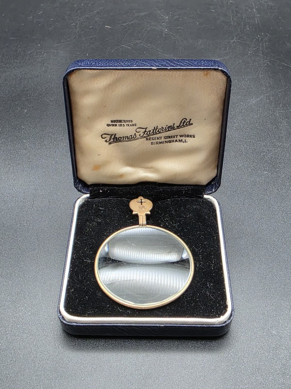 Antique Thomas Fattorini Magnifier 10× with Original Case UK/Birmingham/c1920s Antique Thomas Fattorini Magnifier 10× with Original Case UK/Birmingham/c1920s