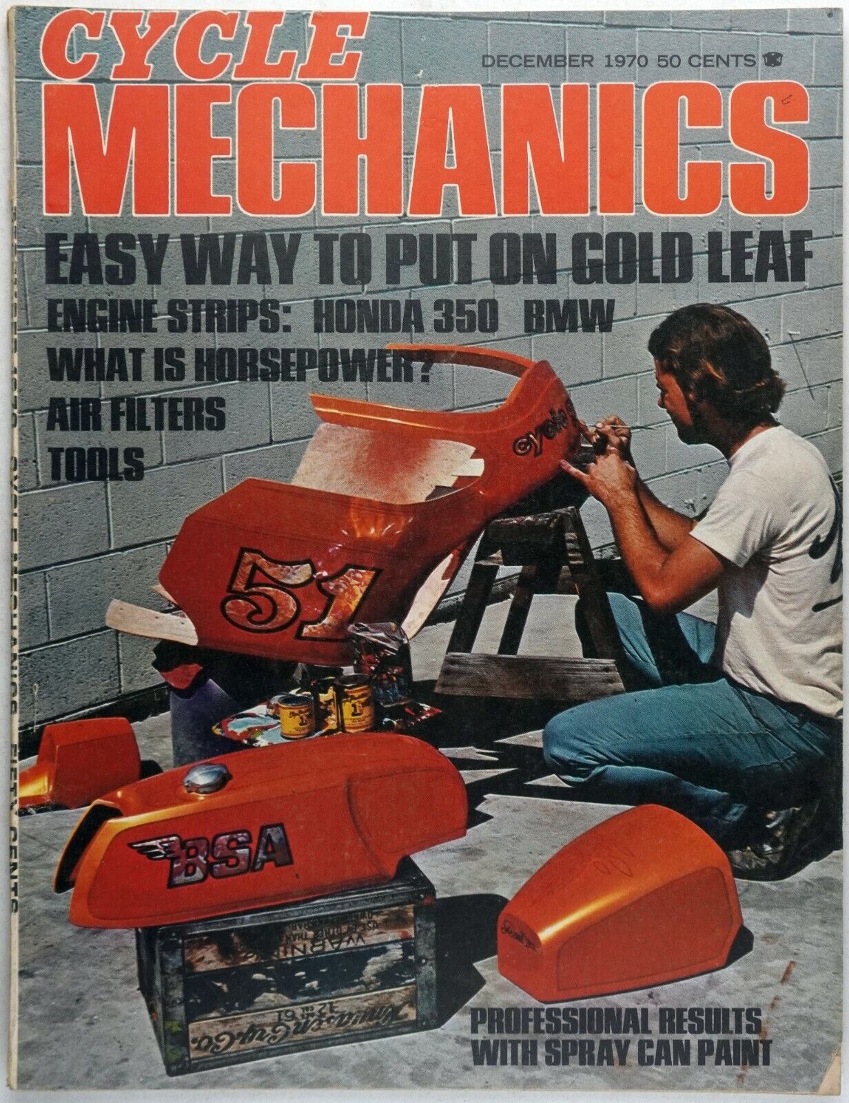 Cycle Mechanics December 1970 Vintage Motorcycle Magazine 