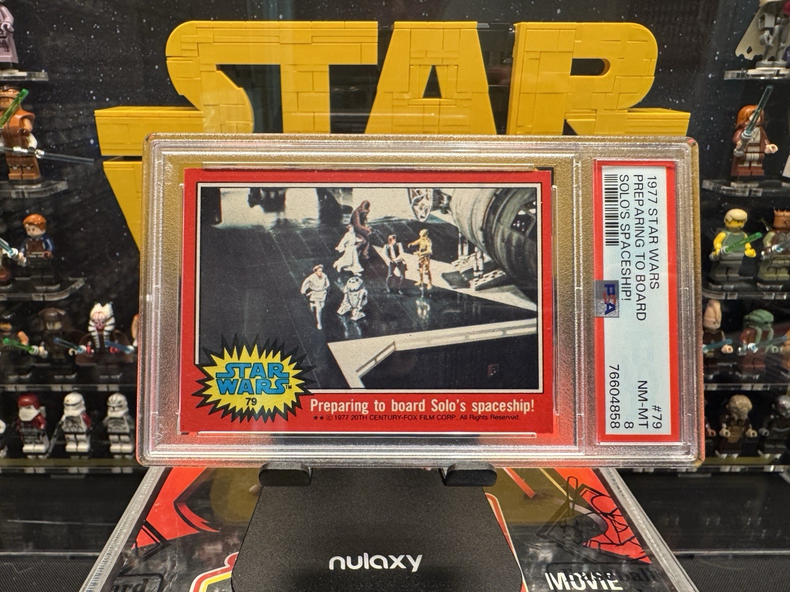 1977 Topps STAR WARS #79 Preparing to Board Solo\'s Spaceship PSA 8 🔥🔥
