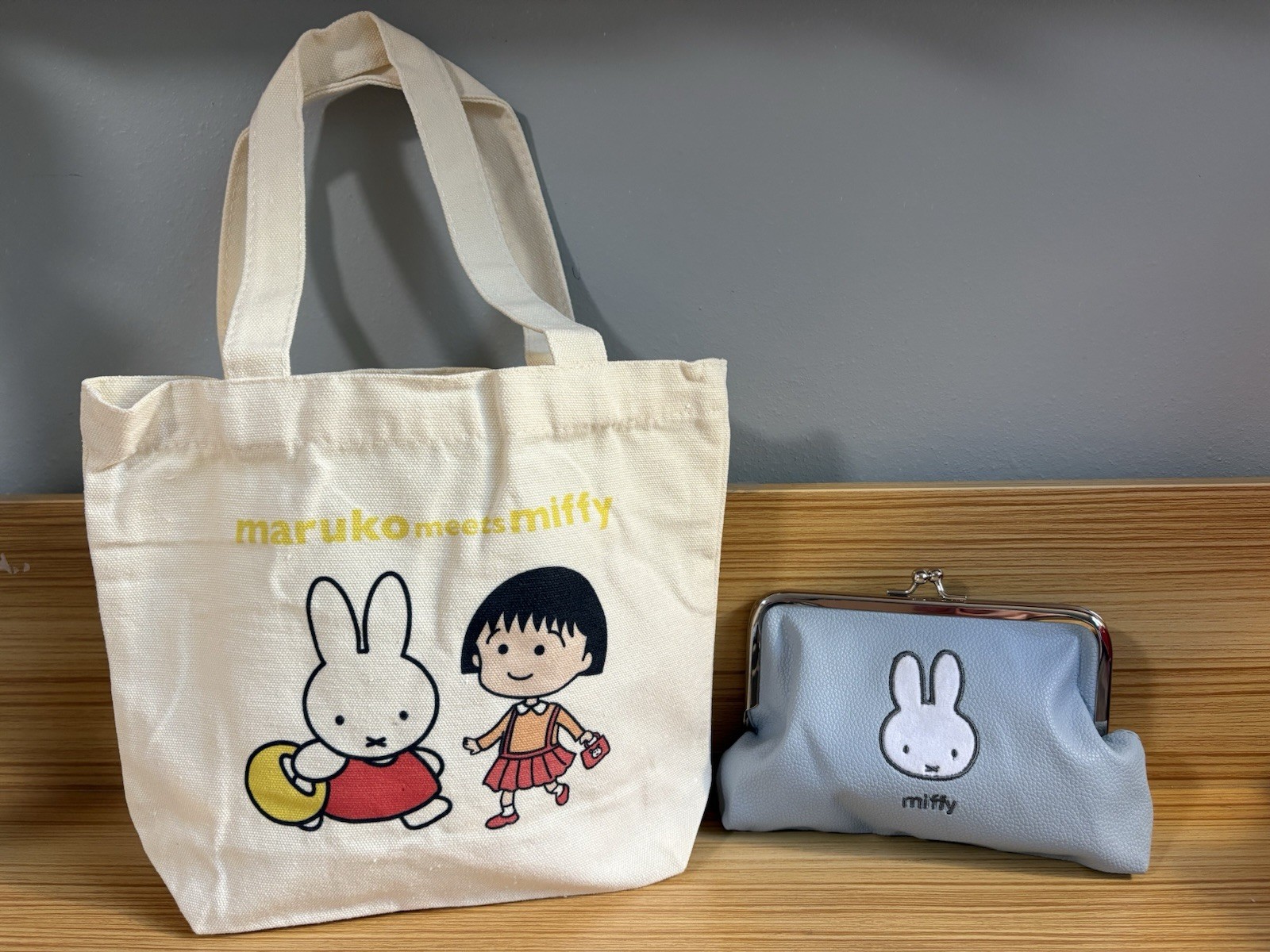 Miffy Combo: “Maruko Meets Miffy” Tote Bag  & Miffy Clasp Pouch