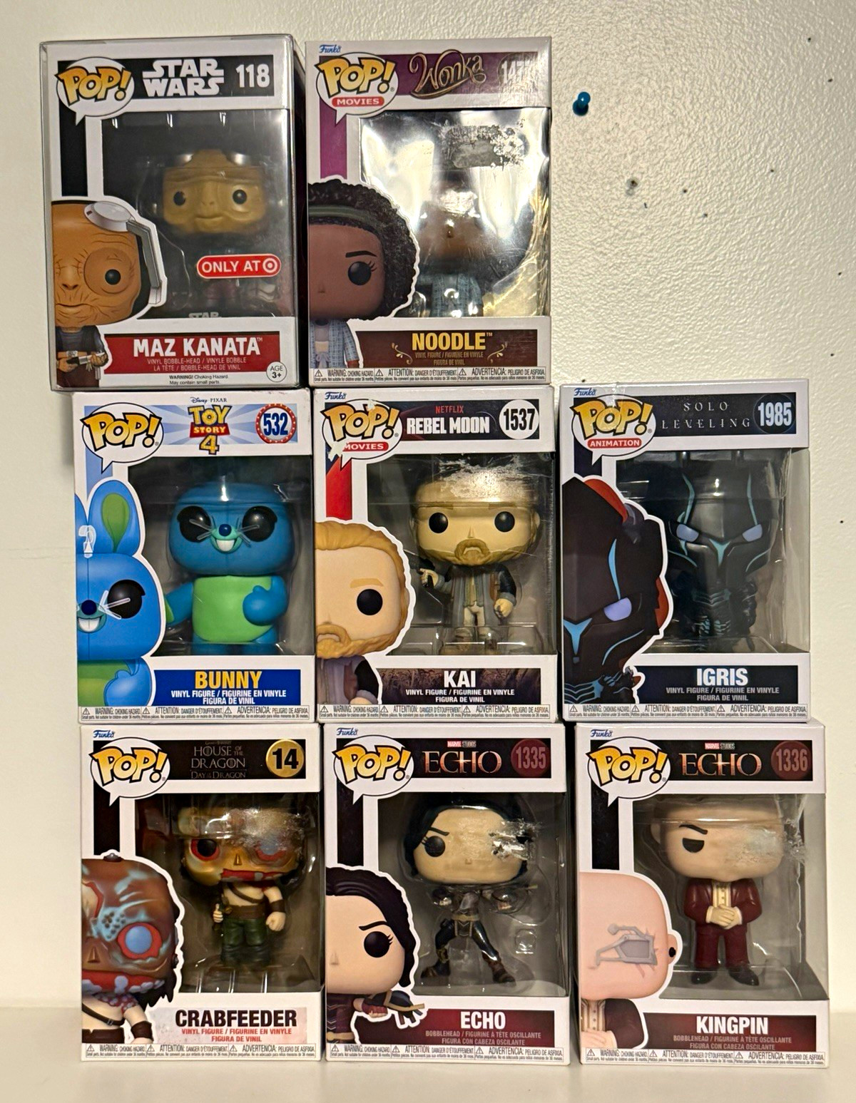 Funko Pop Lot of 7 Boxed Vinyl Figures Target Exclusive Original Unopened