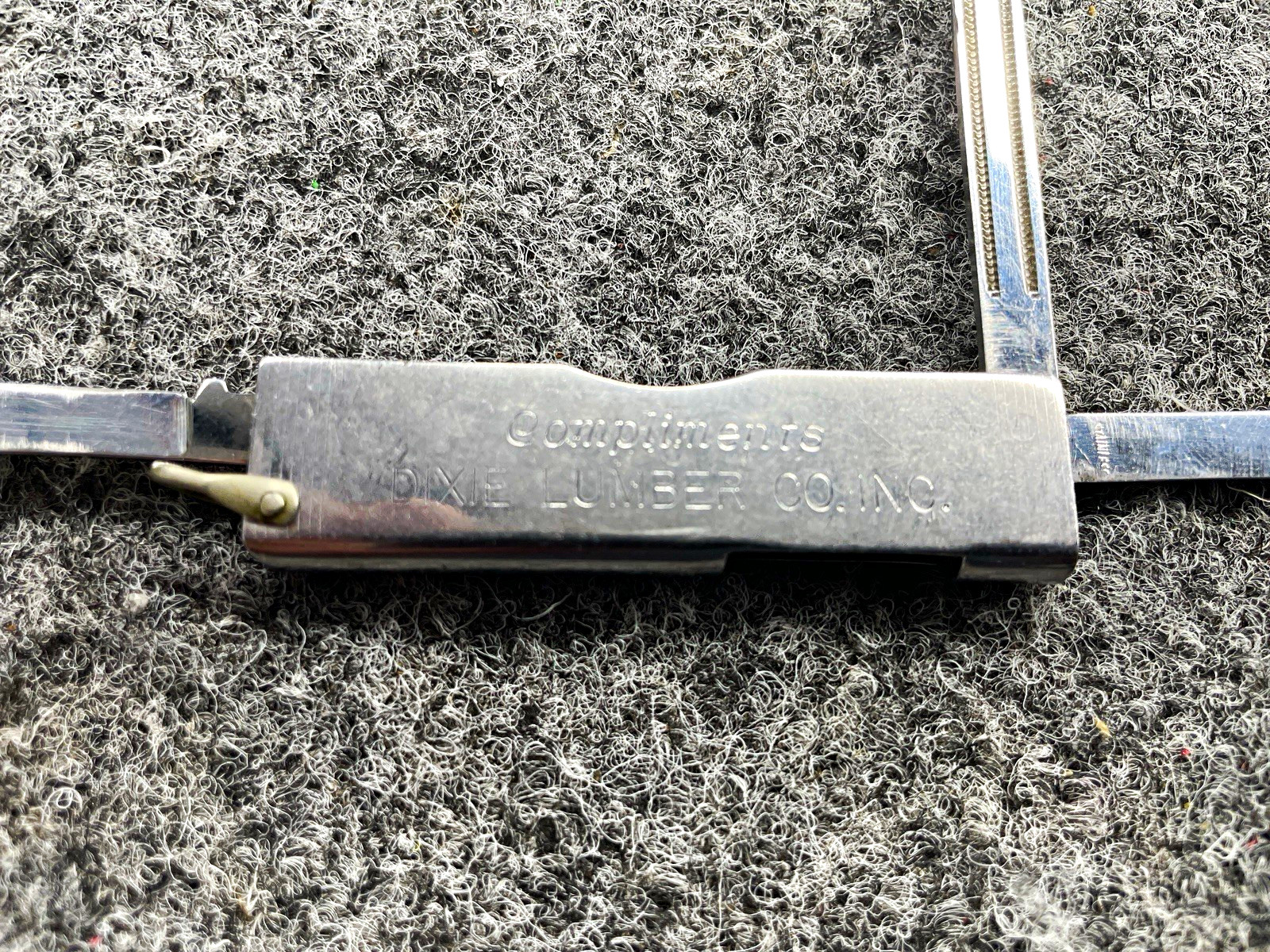 P&B Vintage Dixie Lumber Advertising Pen Pocketknife w/ File & Screwdriver