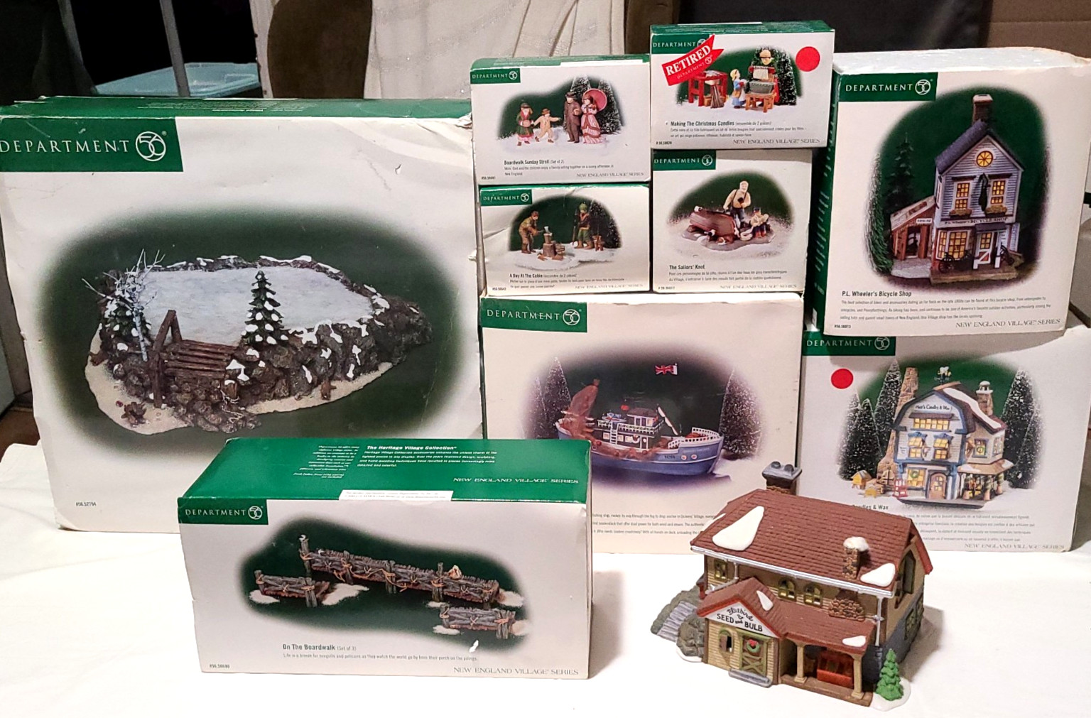 Vintage Dept 56 Christmas Village  LOT