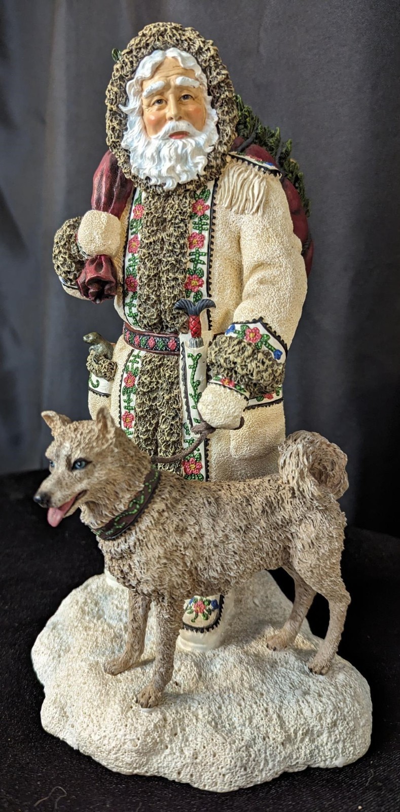 VTG Pipka Alaskan Santa Husky Dog Figurine Limited Edition 2002 26.10.10-4
