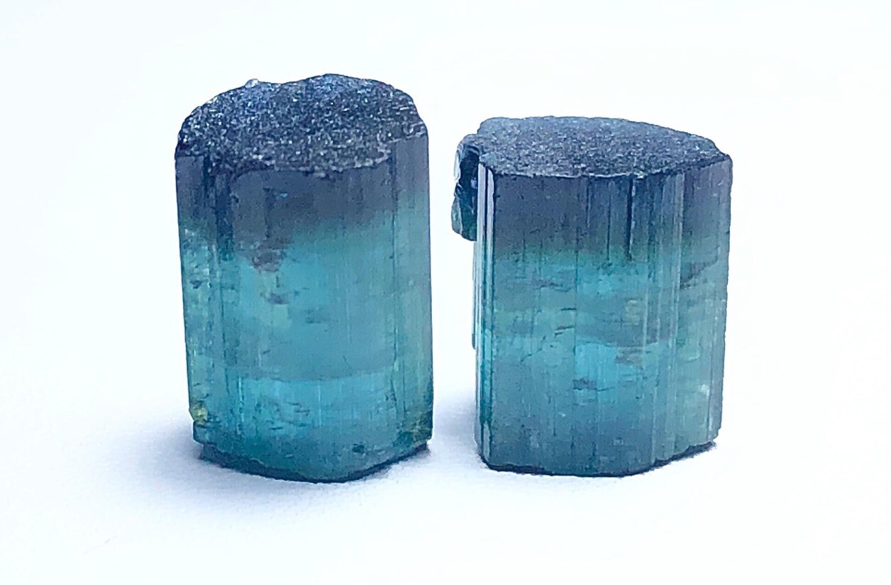 Blue cap Indicolite Tourmaline Crystal From Afg