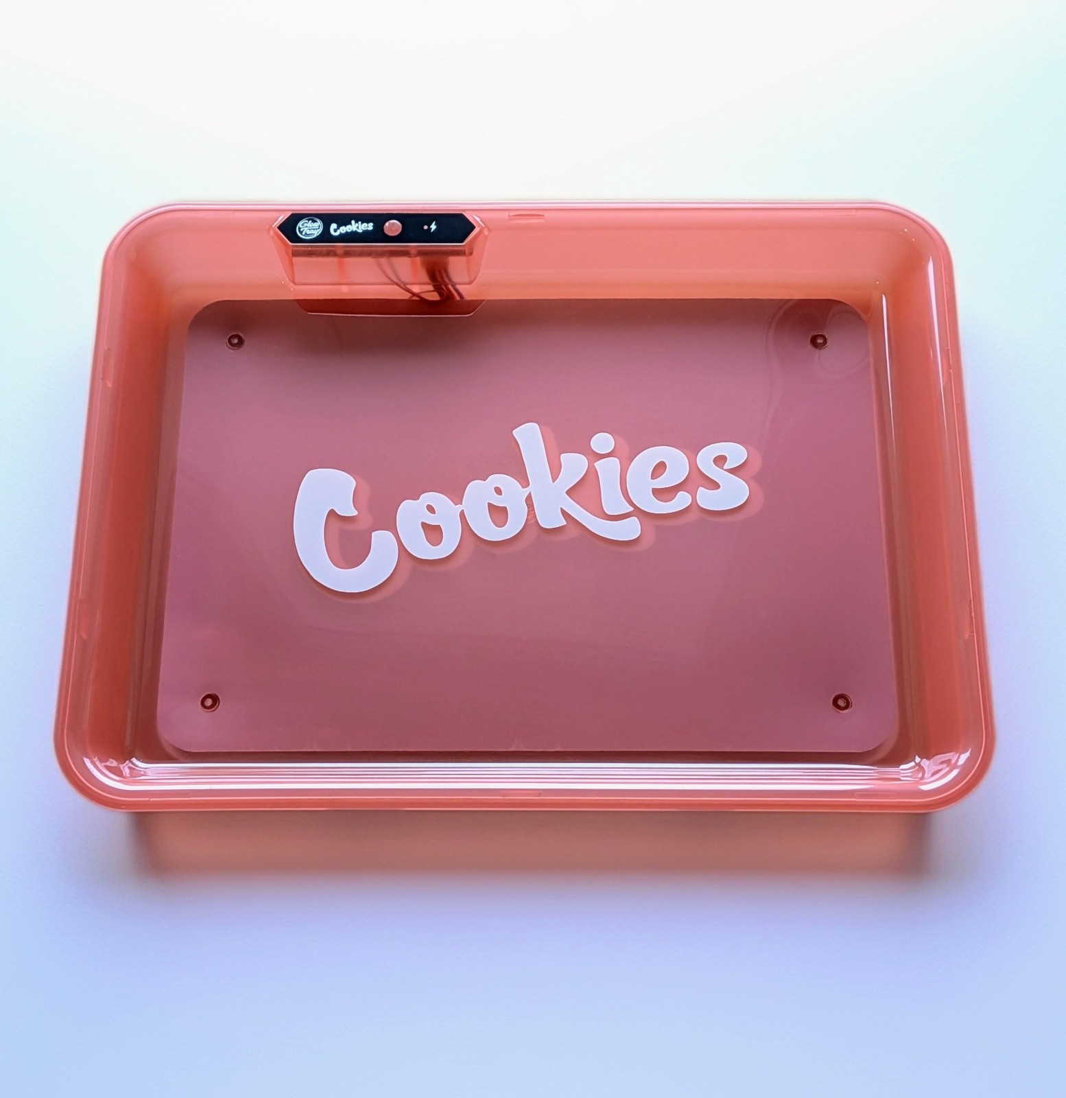 Pink LED Rolling Tray Color Changing Rechargeable USB C Cable Included