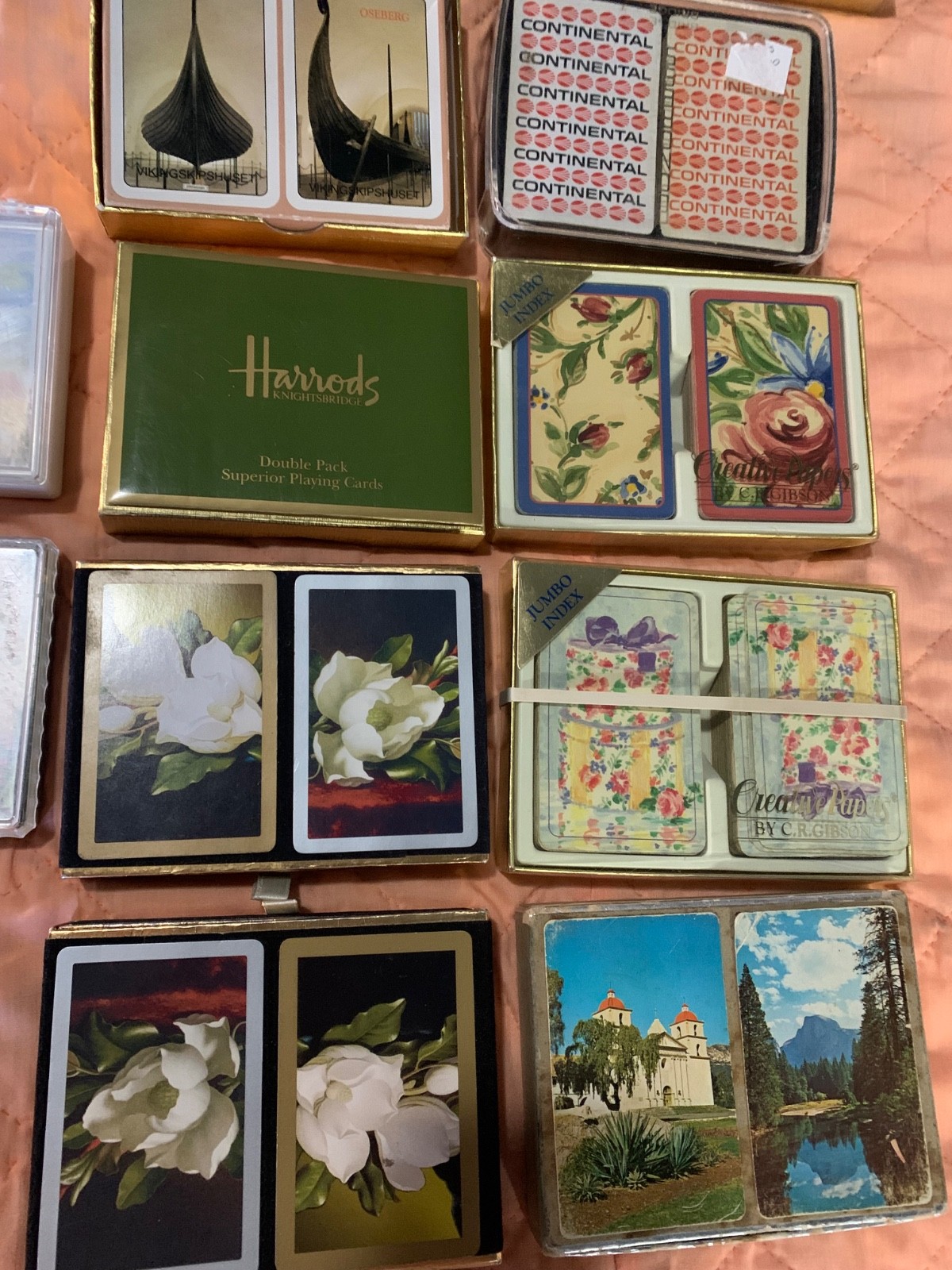(12) Vintage Playing Card /Bridge Sets-Includes (7) Sealed Bridge Tallies
