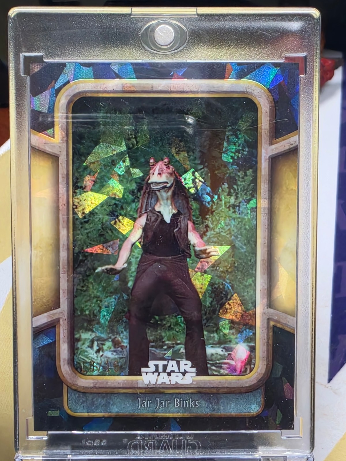 2024 Topps Chrome Sapphire Star Wars Jar Jar Binks #14 Black Refractor 10/10