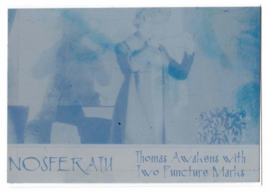 Nosferatu The Vampire 100th Anniversary. Cyan Front Printing Plate Story #4 Card