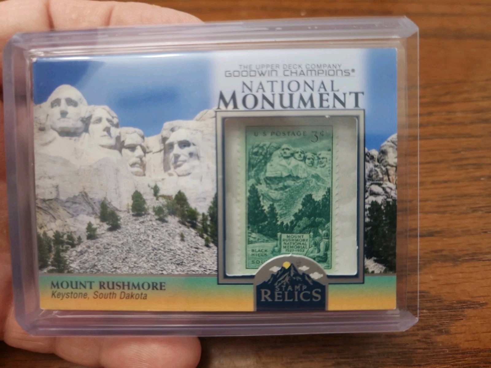 Mount Rushmore 2023 Upper Deck Goodwin Champions National Monument Stamp #25/25