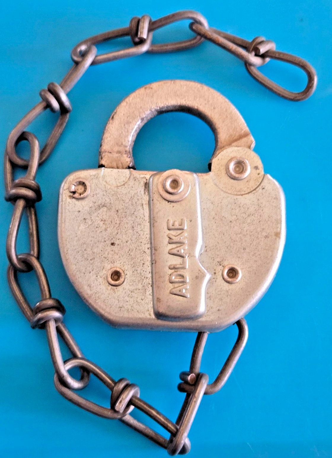 Vintage C&W RY ADLAKE Padlock ~ No Key