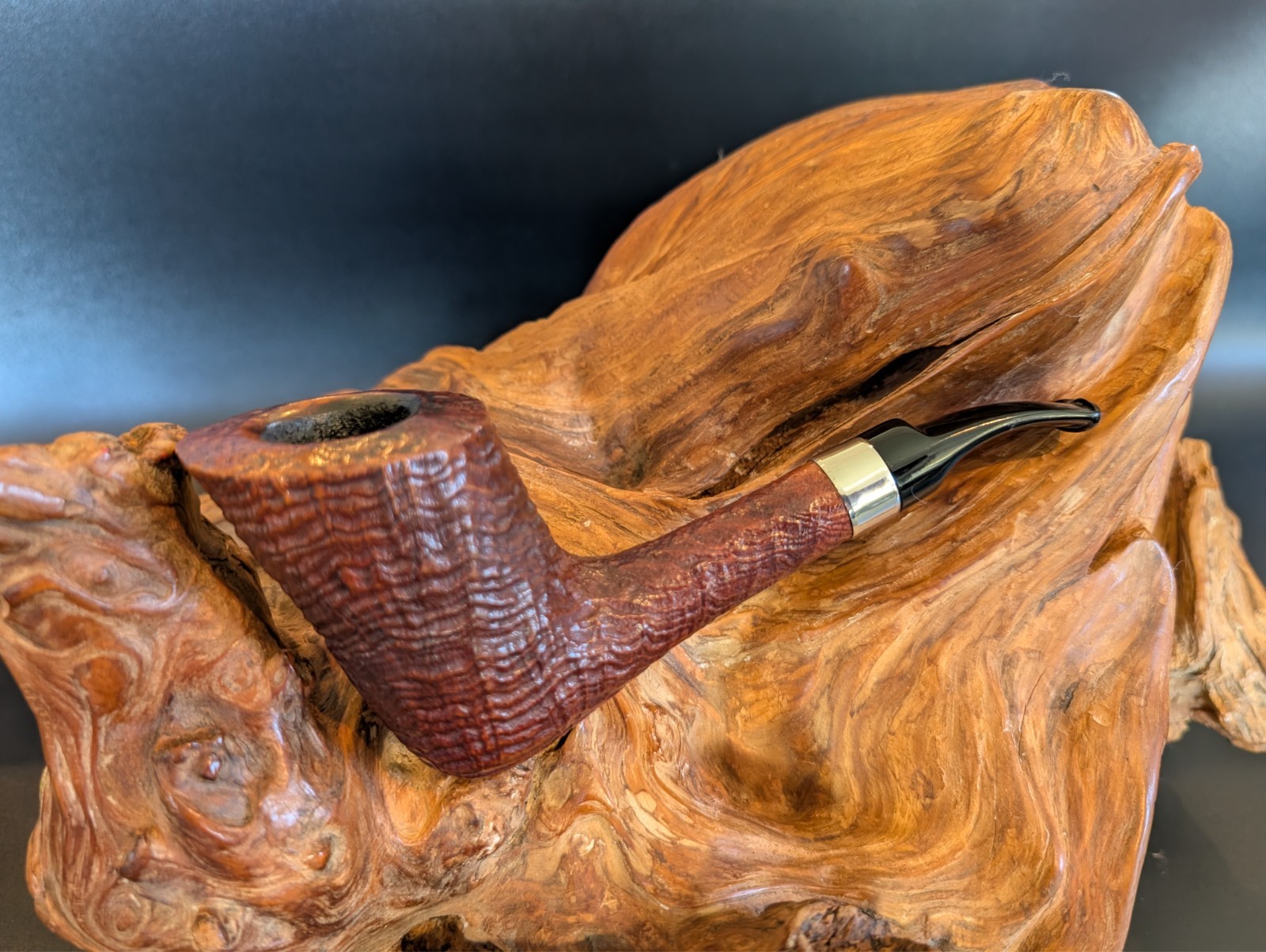 Savinelli Autograph with well done repair band  - Estate Pipe