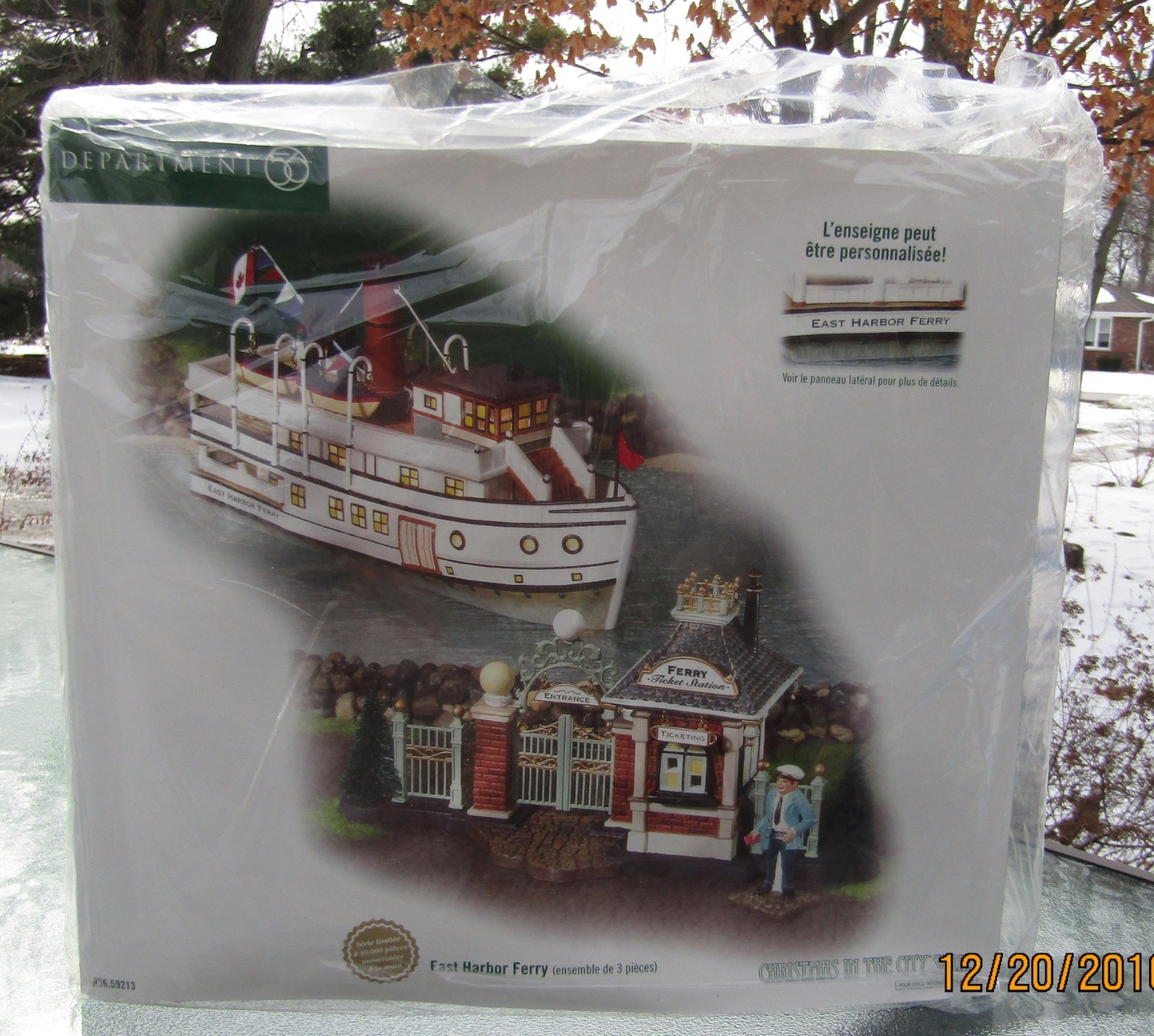 2003 Department 56 Christmas IOn The City #56.59213 EAST HARBOR FERRY SEALED nos 2003 Department 56 Christmas IOn The City #56.59213 EAST HARBOR FERRY SEALED nos