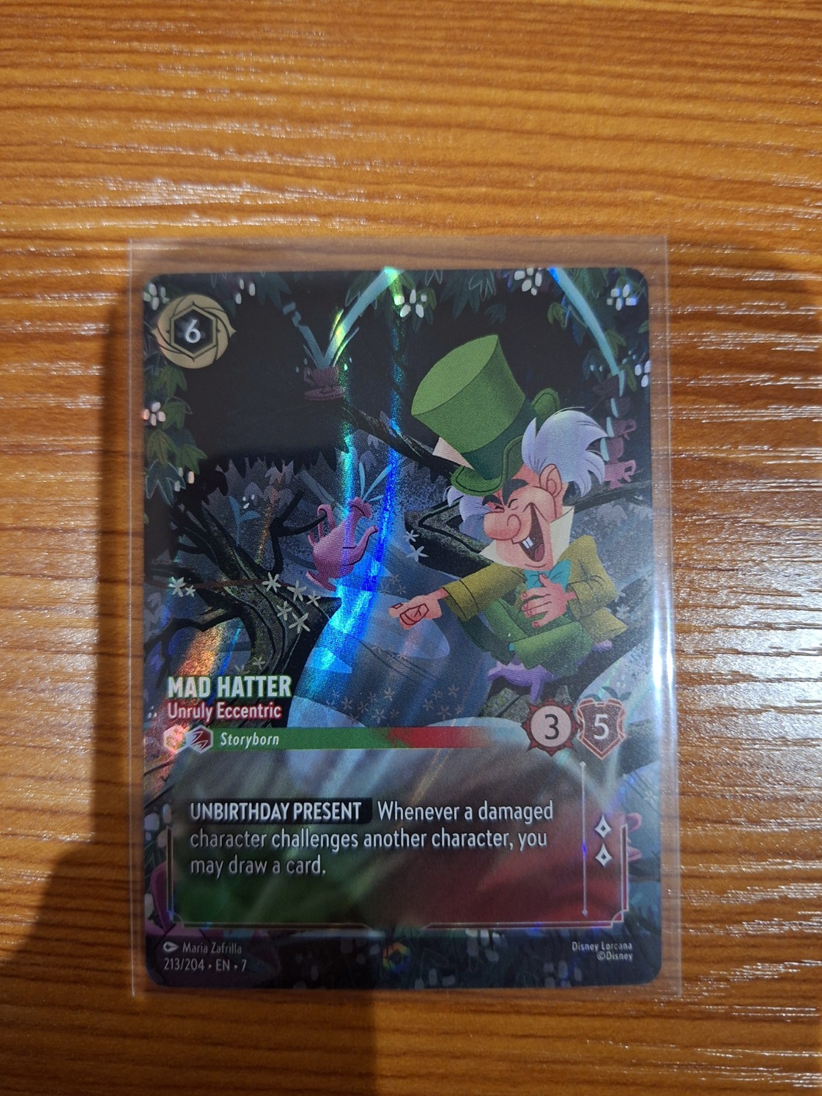 Disney Lorcana TCG Mad Hatter 213/204 - Unruly Eccentric Enchanted Pack Fresh