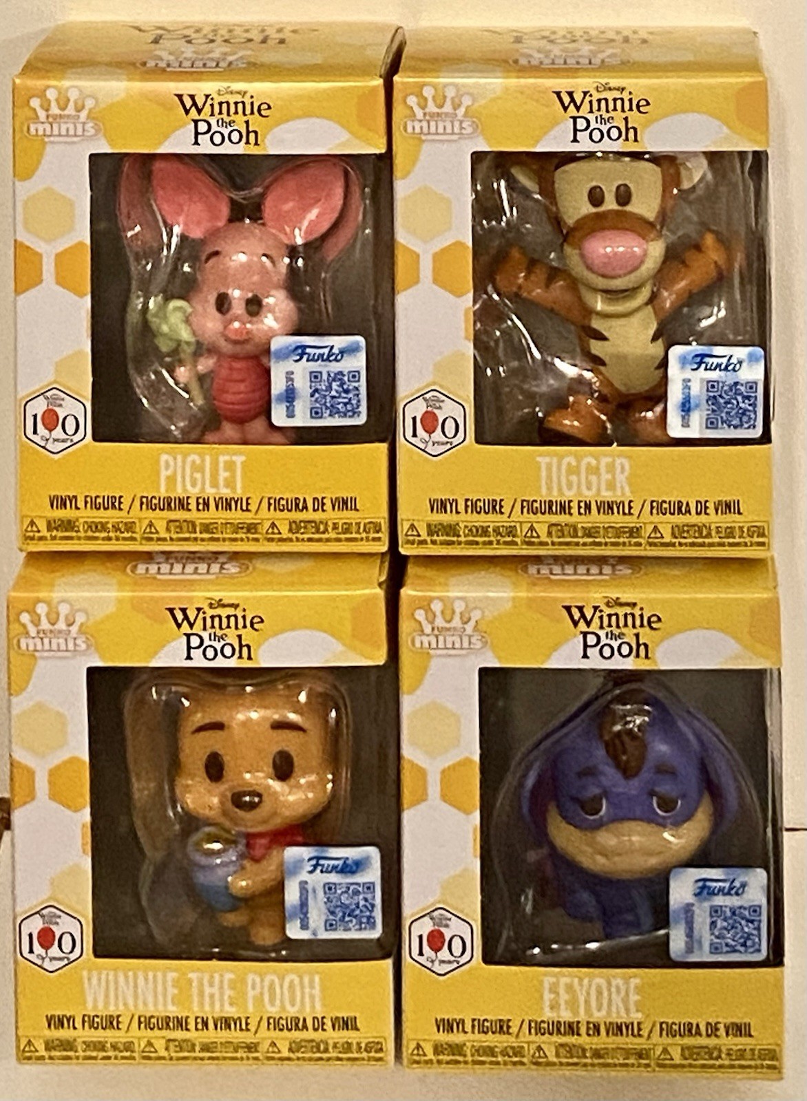 Funko Minis Disney Winnie the Pooh Set of 4 Pooh Piglet Tigger Eeyore NEW In Box