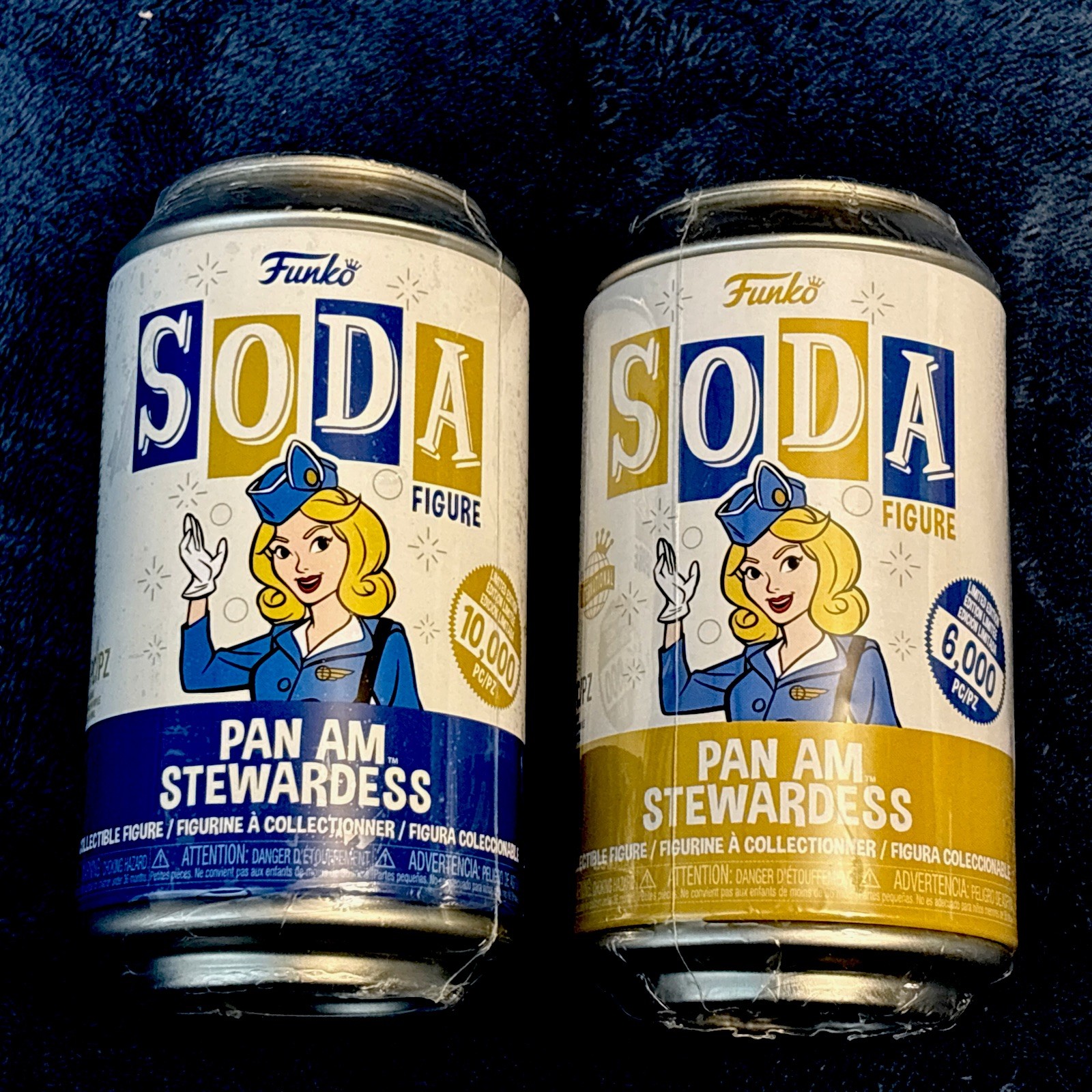 Funko Pop Vinyl Soda PAN AM STEWARDESS & International Ad Icons x2 New/Sealed