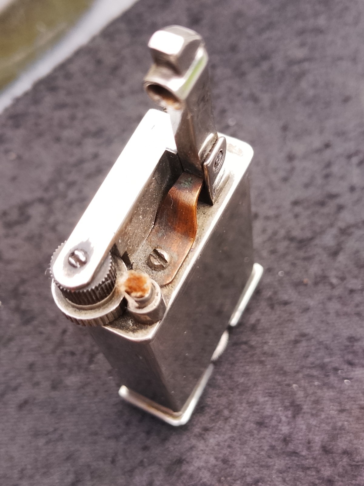 Vintage Art Deco Automatic Roller Petrol Lighter Serviced & Working  c.1920s/30s