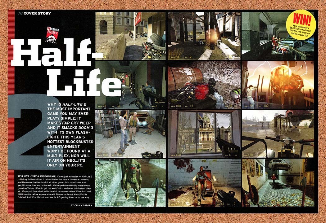 2003 Half-Life 2 PC Original Advertisement / Retro Promo v6