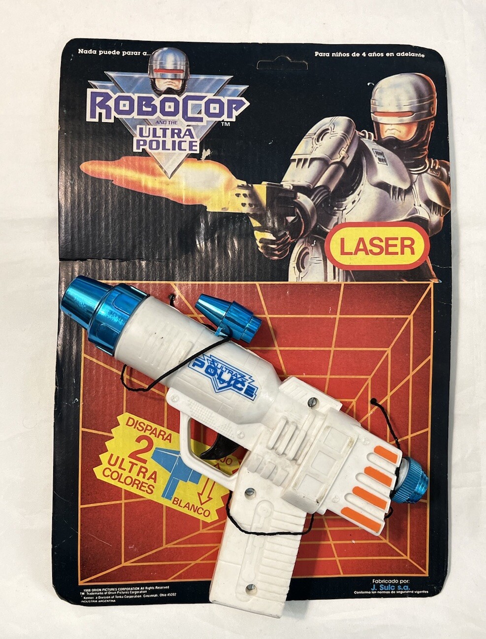 Vintage 1993 ROBOCOP Ultra Police Laser KENNER Carded Moc Orion Jocsa