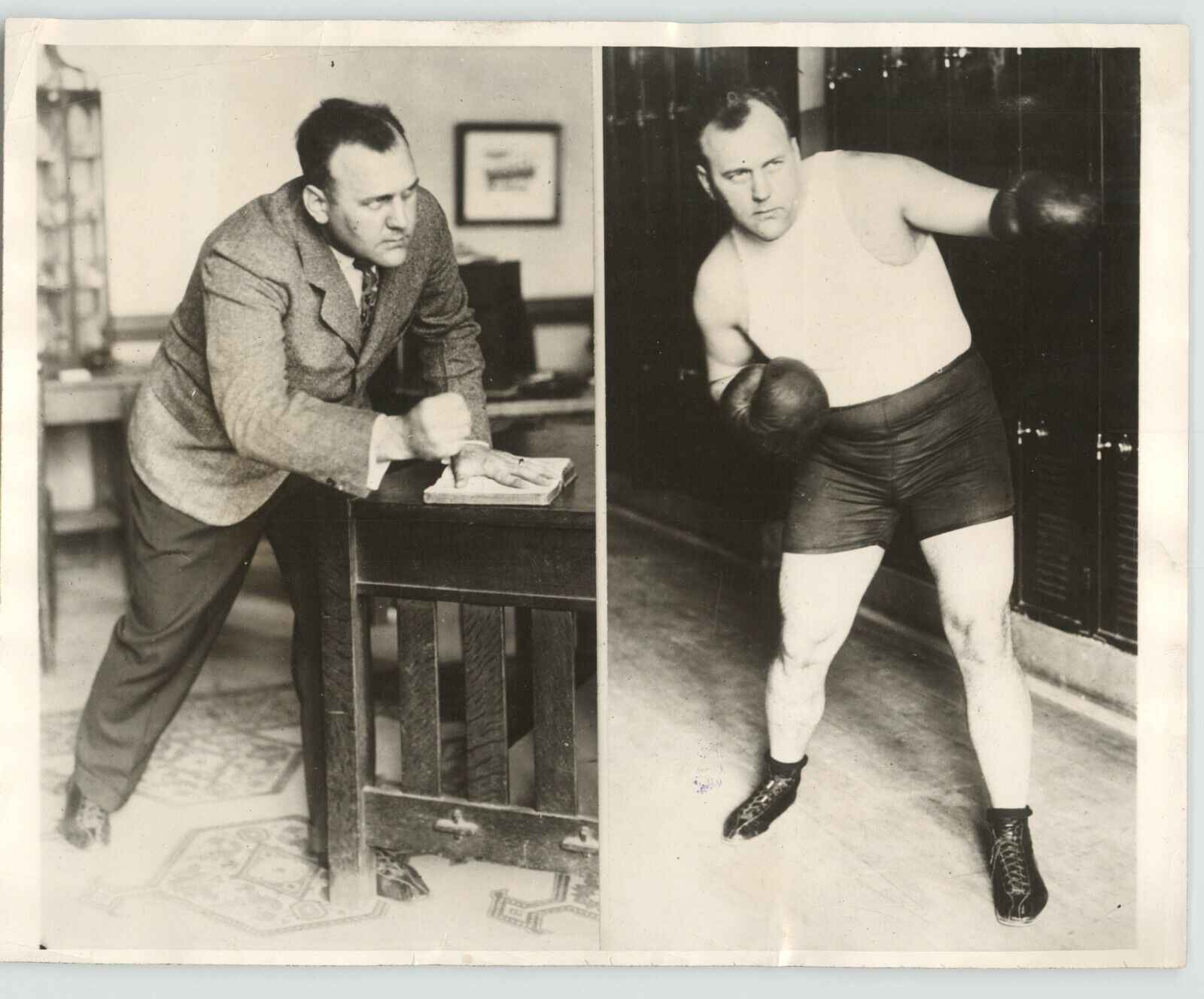 1929 BOXING Press Photo Boxer Horace Harman \
