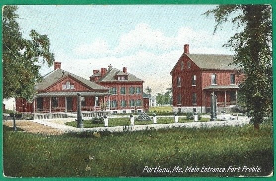 Portland Maine Fort Preble Main Entrance Vintage Postcard