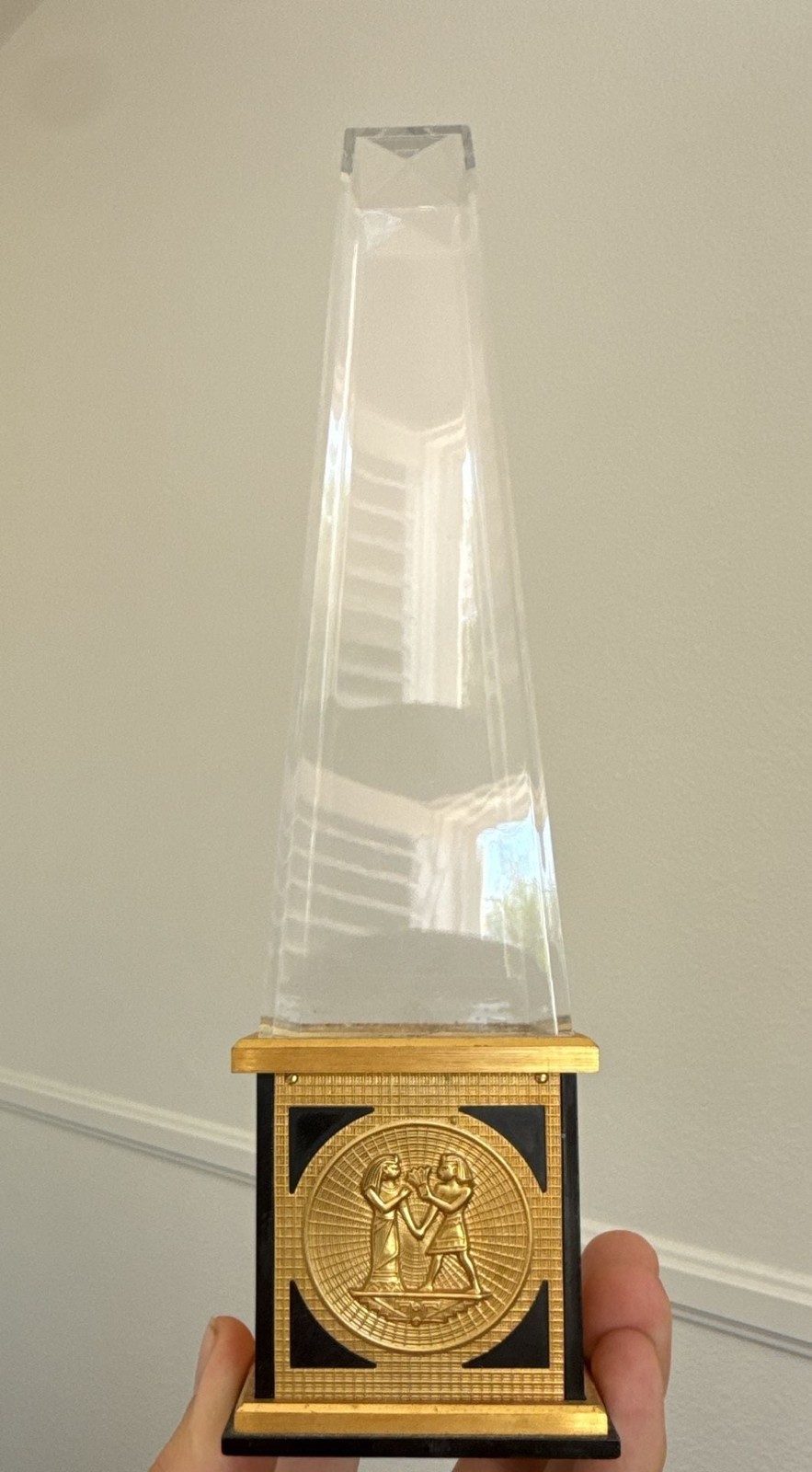 Jaeger-LeCoultre Egyptian Revival Obelisk 8-Day Desk Clock