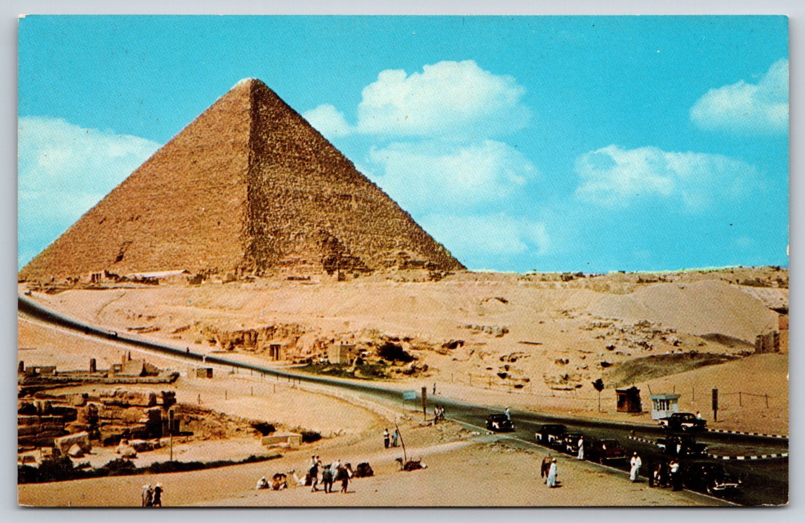 The Great Pyramid At Giza Egypt Vintage Postcard