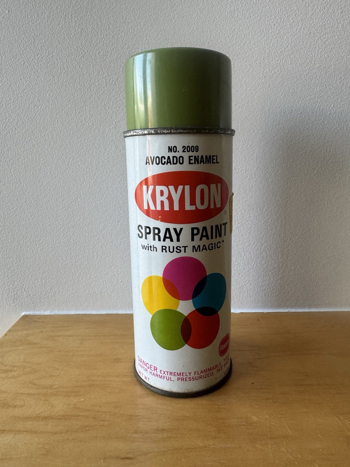 Vintage Krylon Borden Spray Paint Avocado Enamel 2009 1960s Rare Rusto Graffiti