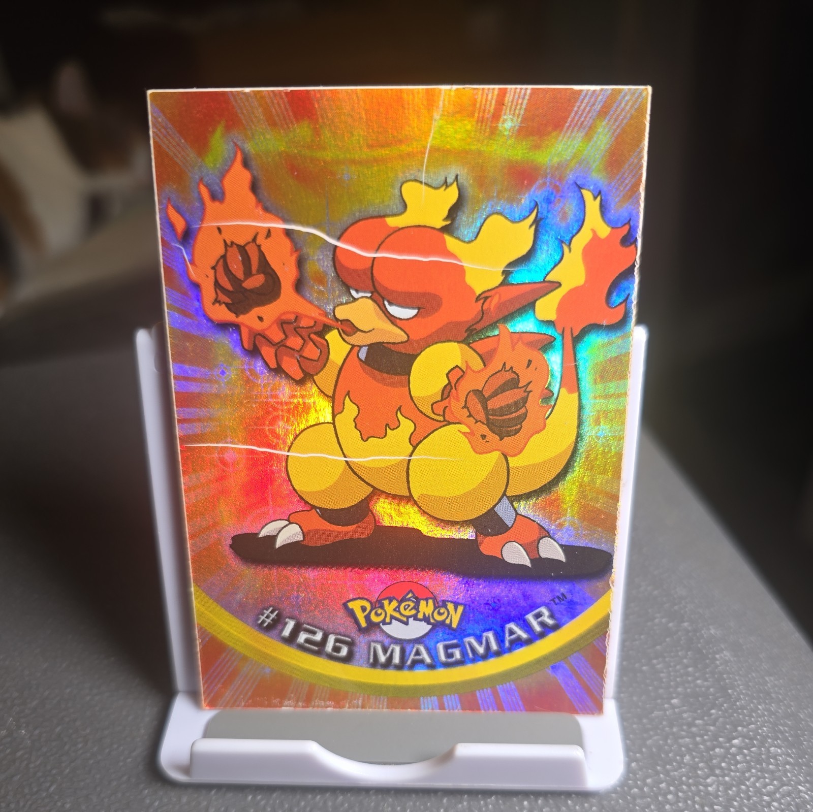 Topps Pokémon TV Animation Edition Magmar #126 Holographic Card 1999 English