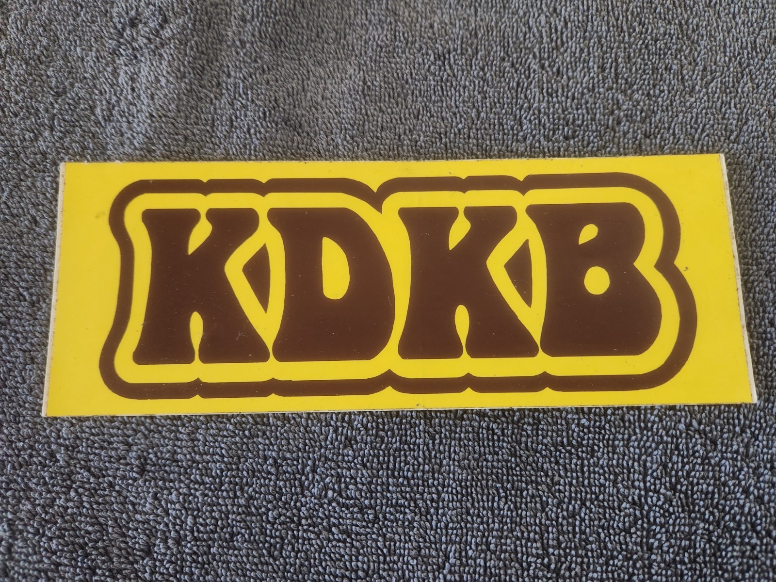 Vintage KDKB Bumper Sticker 70\'s Era