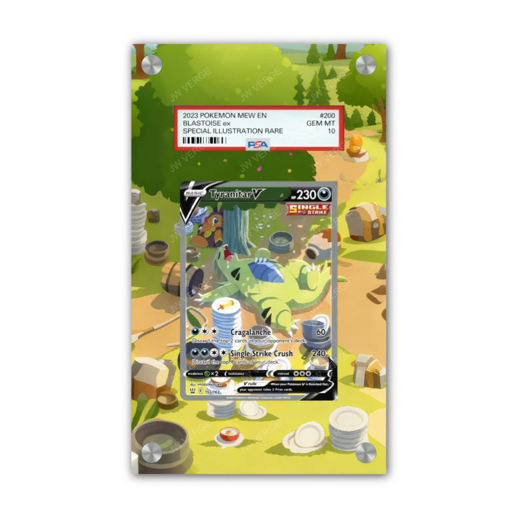 Tyranitar V 155/163 - PSA Pokémon Extended Artwork Display Case