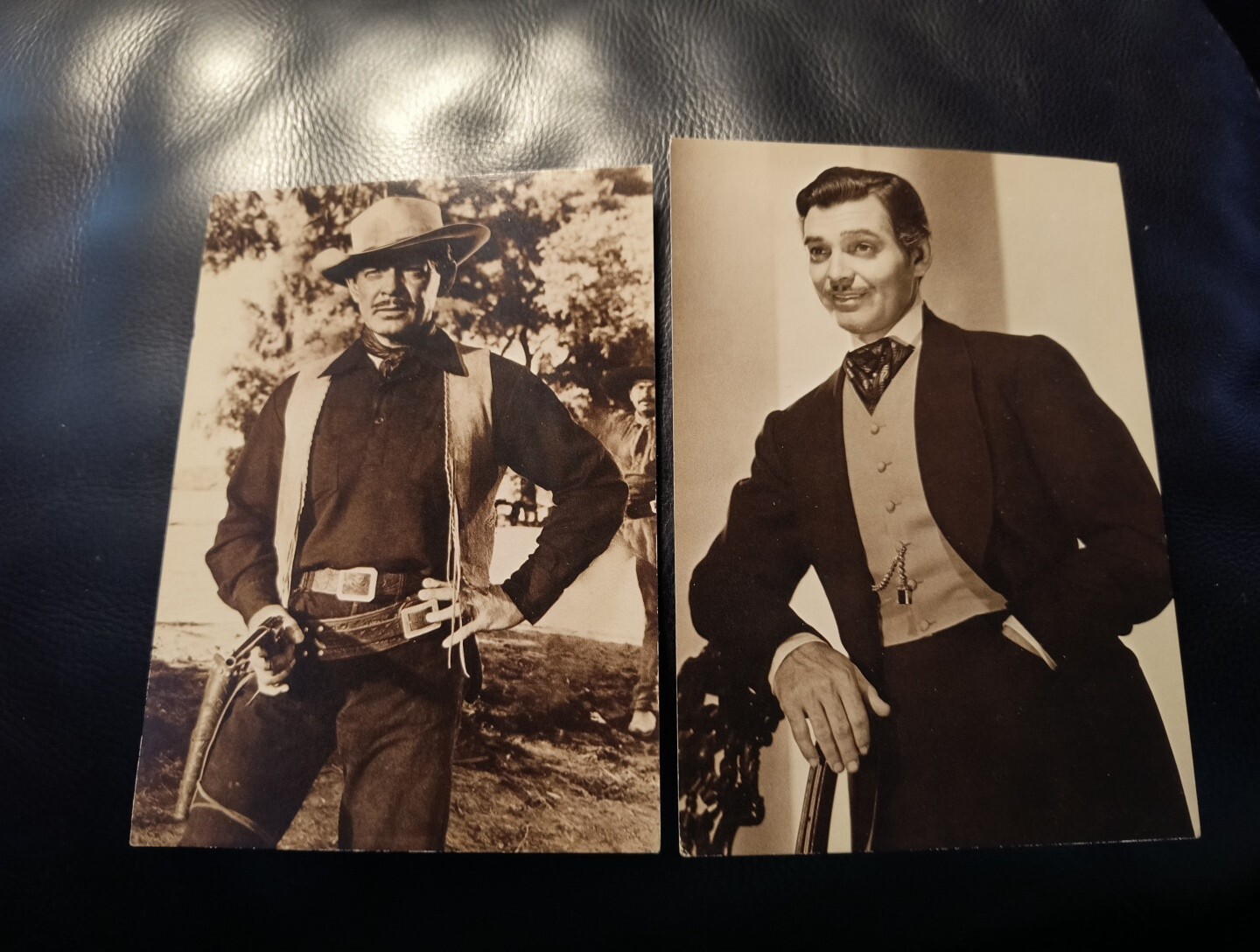 2 VTG Fotocard Ludlow sales Clark Gable  fotocard postcard NOS