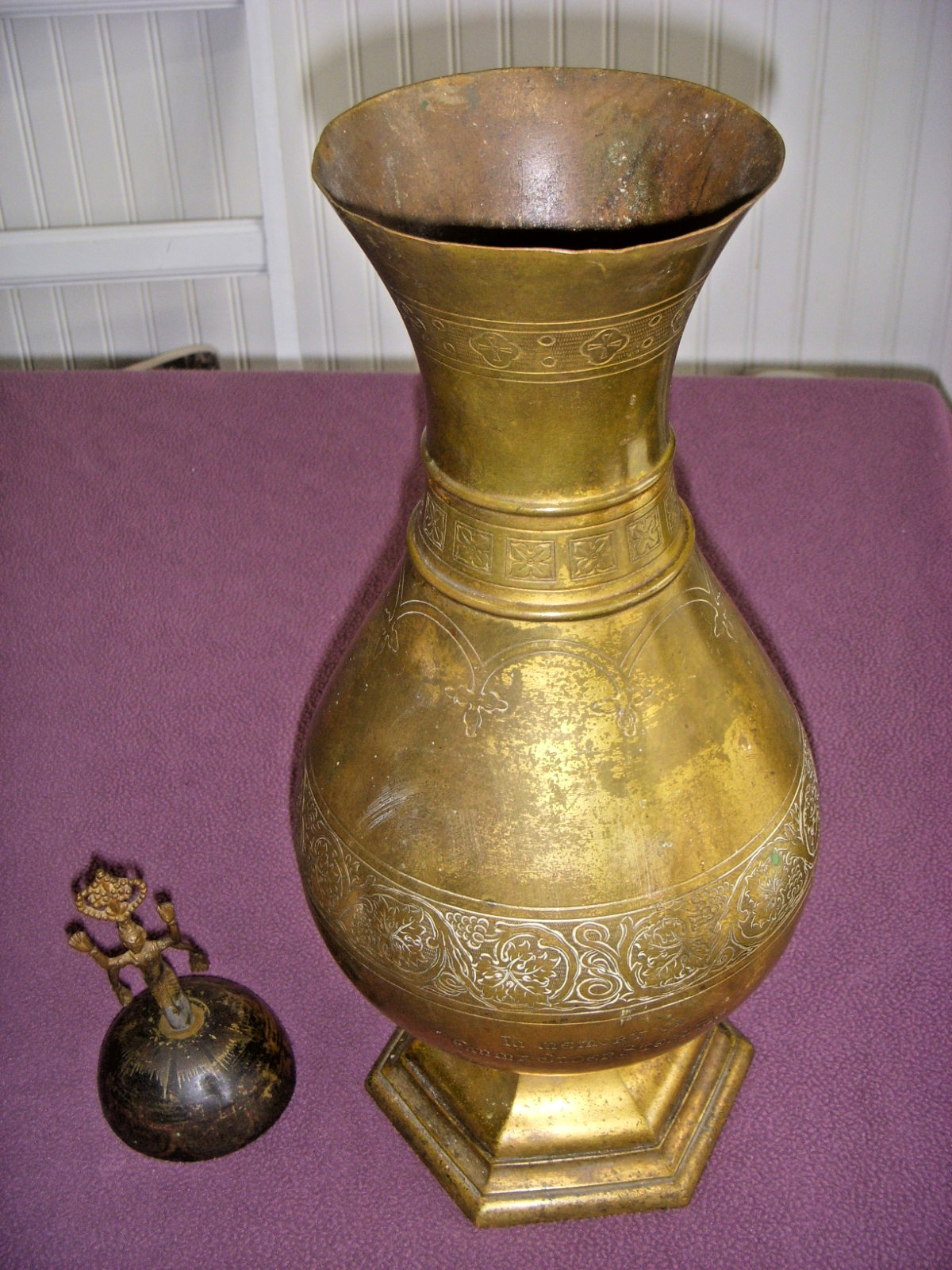 Gorham Bronze Funeral Urn + Topper