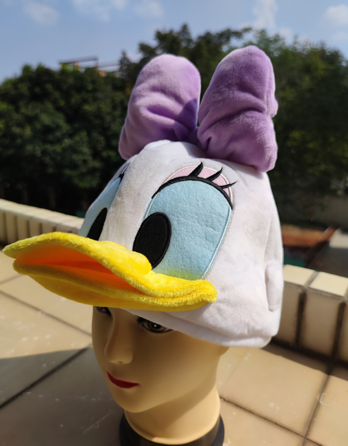 Disney Daisy Duck Costume Hat Cap Plush cosply gift new Disney Daisy Duck Costume Hat Cap Plush cosply gift new