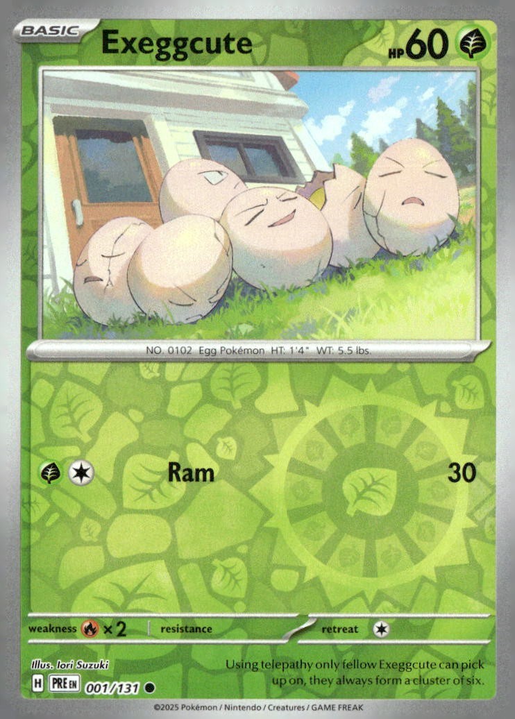 Exeggcute Reverse Holofoil [PRE - 001/131]