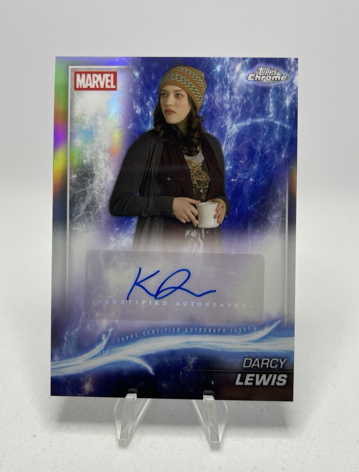 2025 Topps Chrome Marvel Autograph Kat Dennings as Darcy Lewis Auto #AA-KD Thor