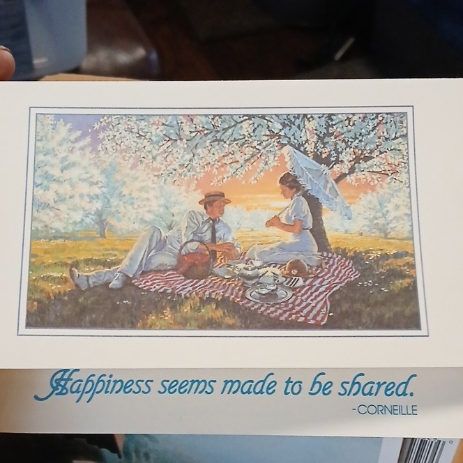 Celestial Seasonings Vintage Greeting Card 1986 'Happiness Seems Made to Be Sha…