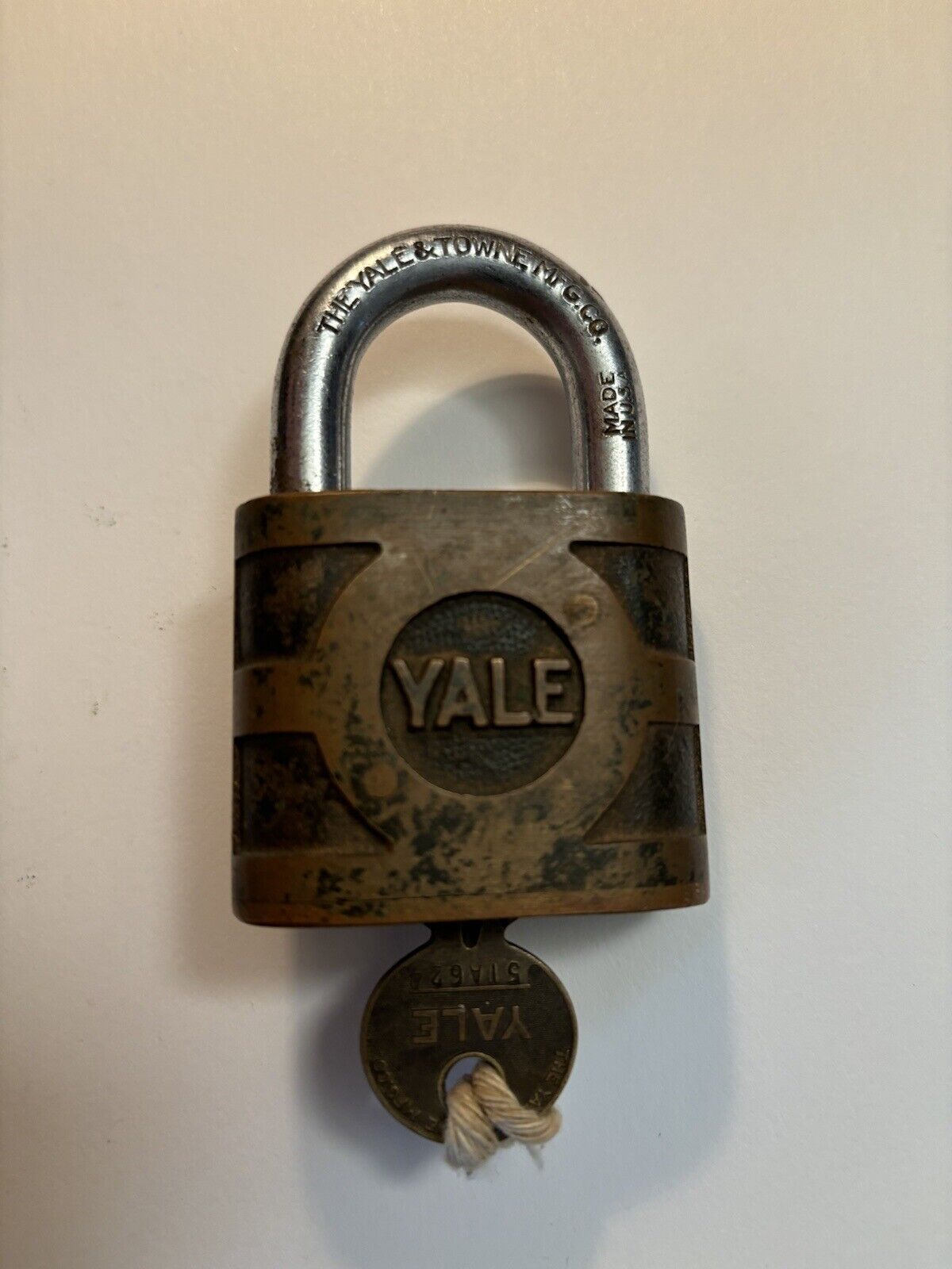 Vintage Yale & Towne Brass Padlock